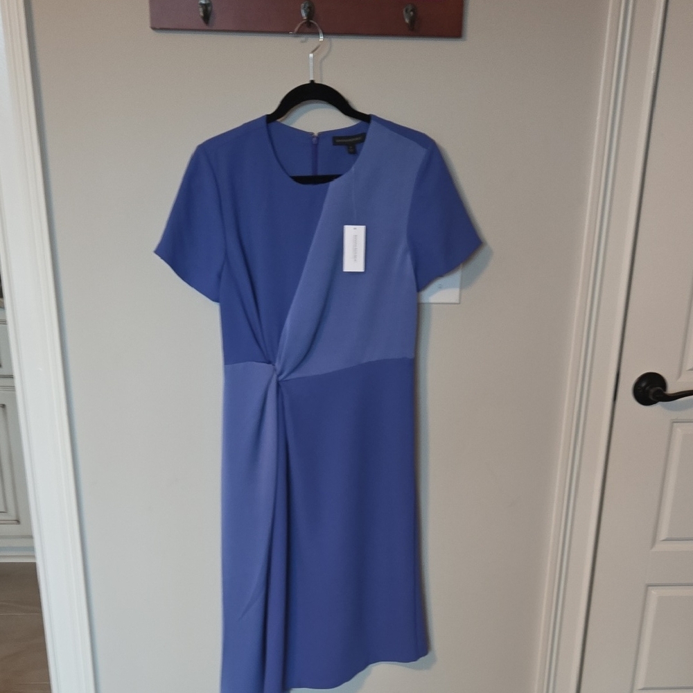 Banana Republic Two-Tone Blue Midi Dress